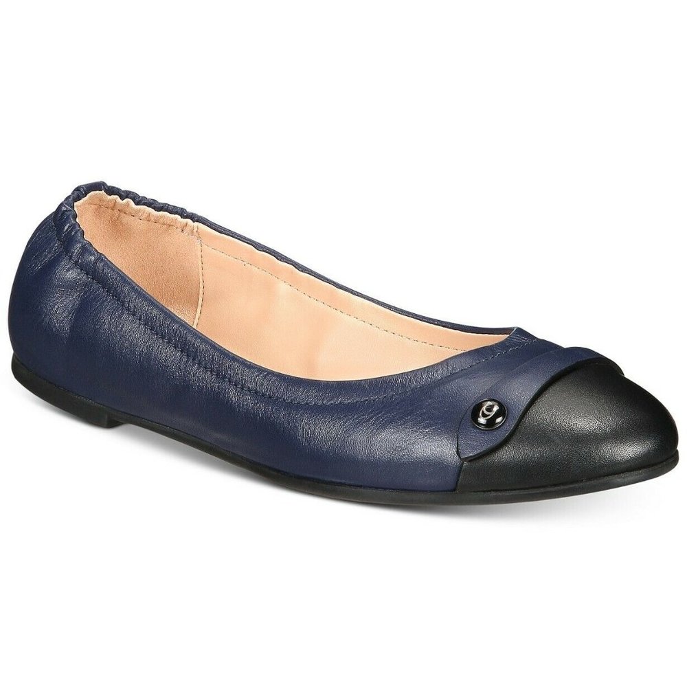 COACH Brandi Ballet Flats Marine Blue Shoes - Picture 1 of 5